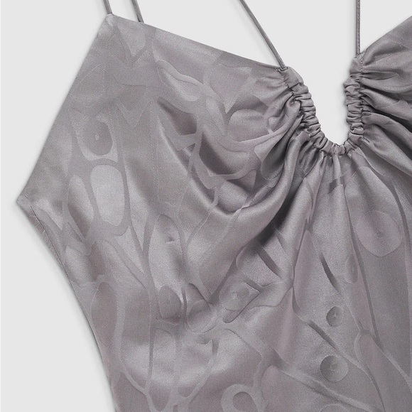 Anine Bing - Papillon Dress in Ash Violet Butterfly Jacquard - Picture 4 of 4